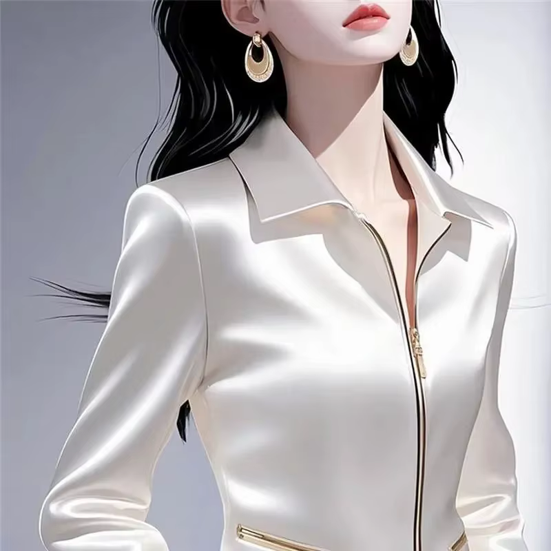 Chemisier femme 2025 printemps été haute qualité mode dames hauts tempérament confortable être tout-match dame loisirs chemise
