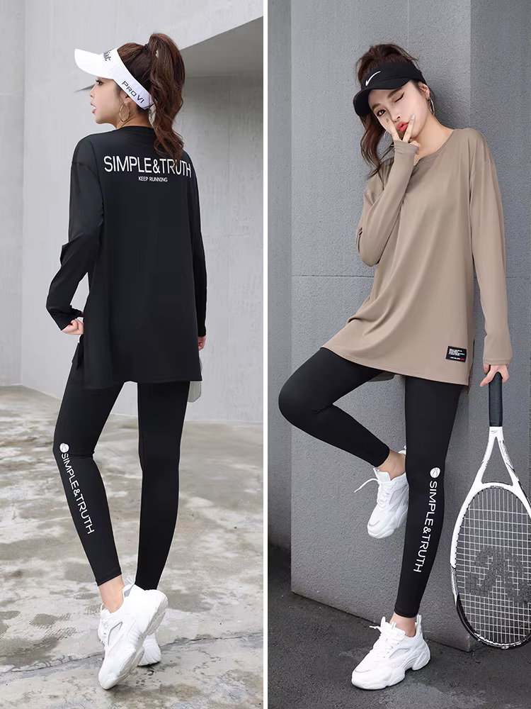 T-shirt ample à manches longues pour femmes