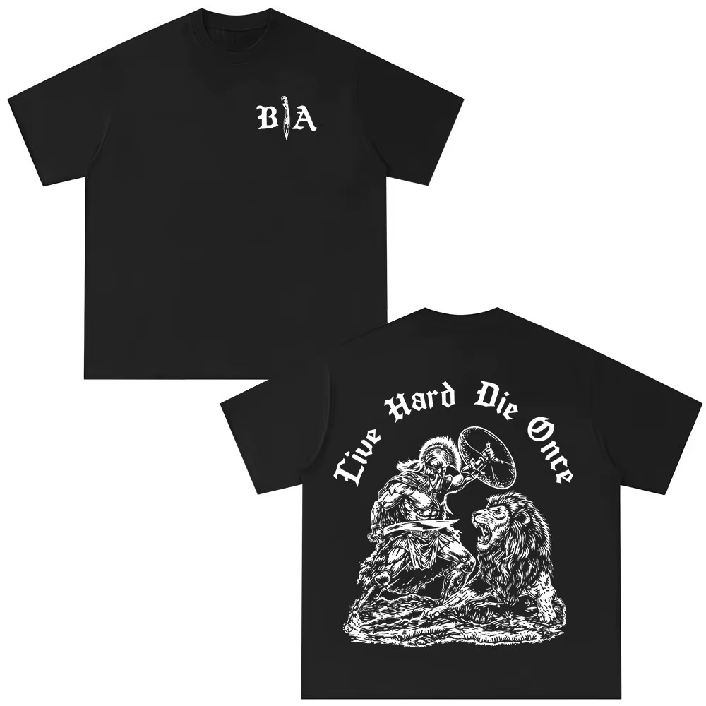 T-shirt à manches courtes en pur coton pour hommes et femmes