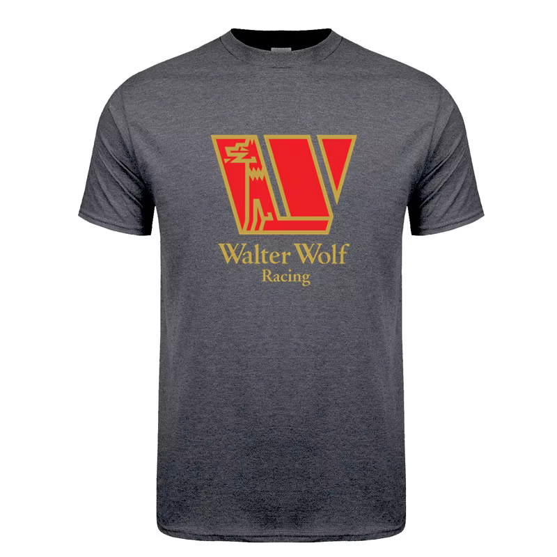 Walter Wolf Racing t-shirt été hommes coton à manches courtes T-shirts drôle