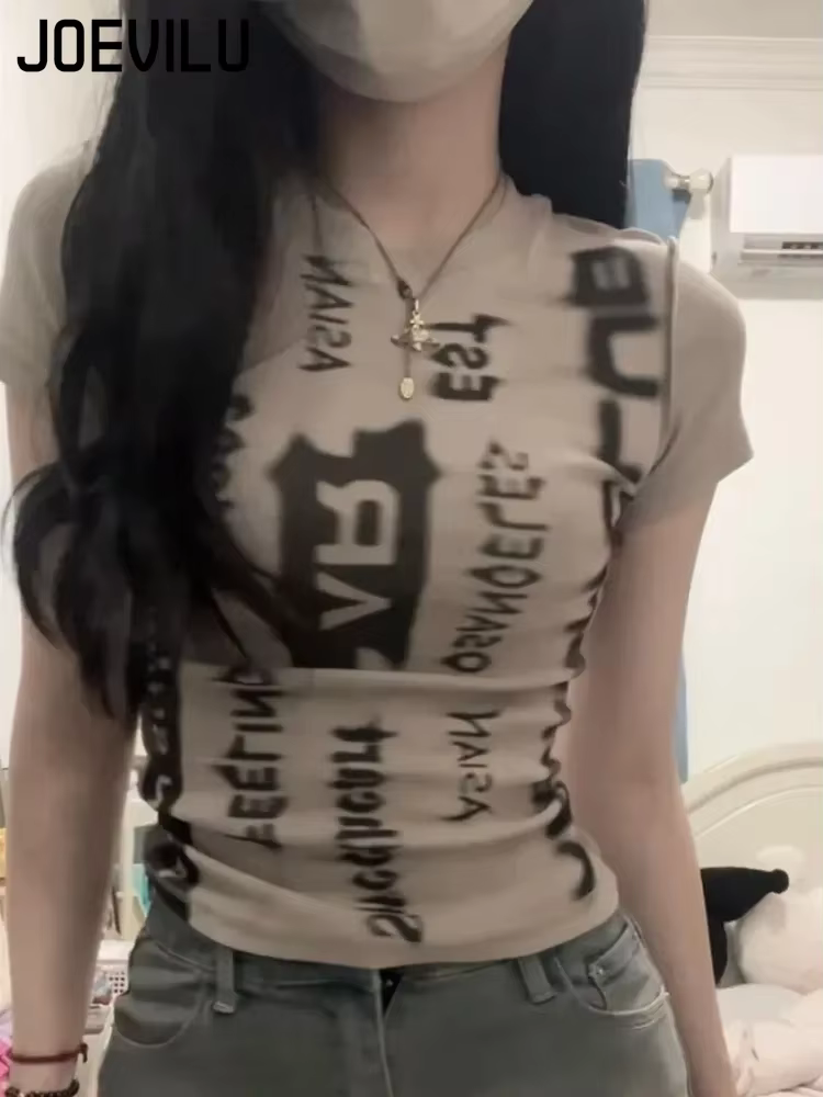 T-shirt Chic à Manches Courtes et Col Rond pour Femme