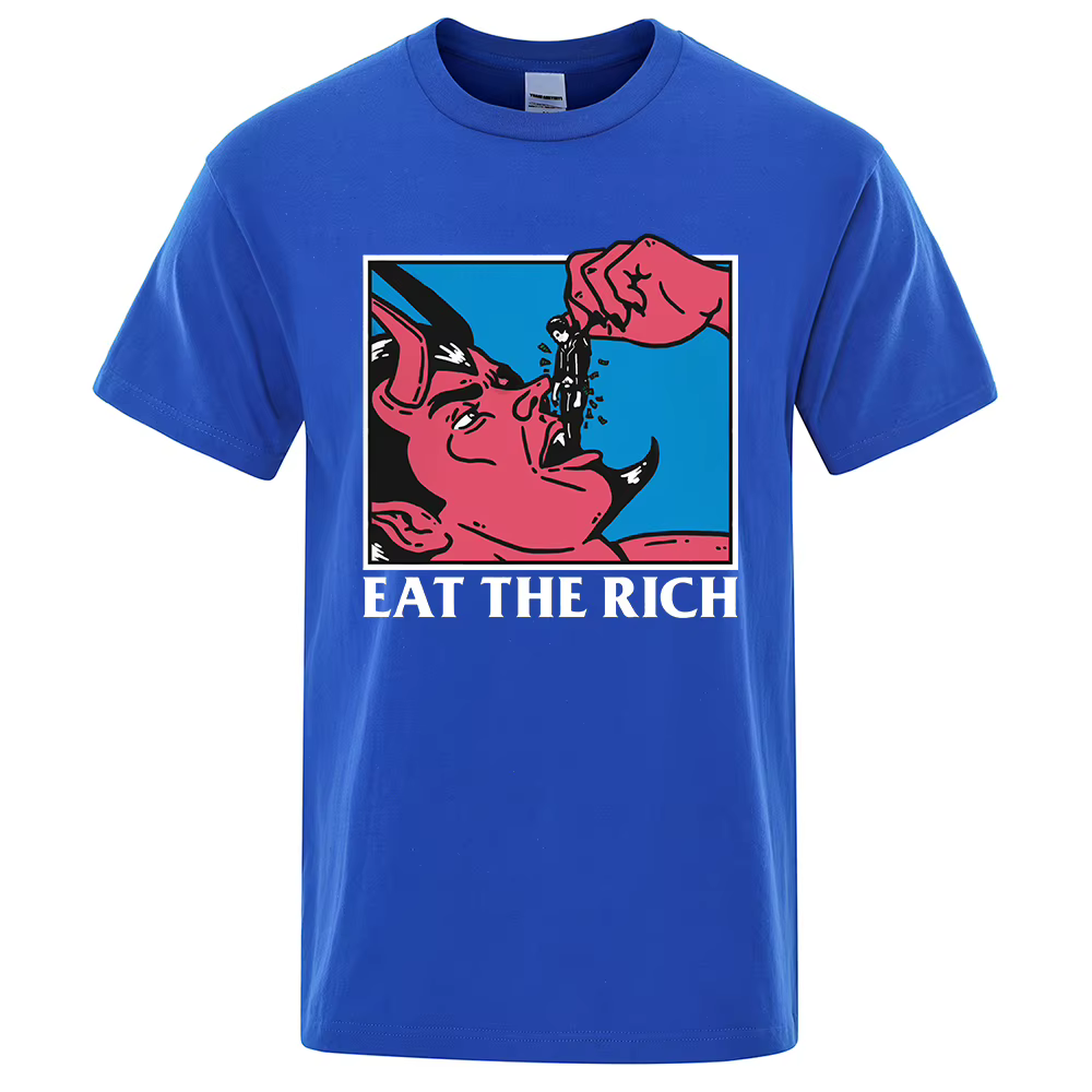 T-shirt en coton imprimé Eat The Johanna Horror Comics pour hommes