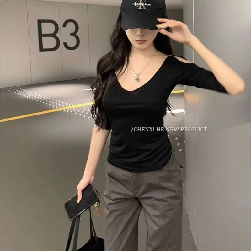 Nouveaux T-shirts sexy à manches courtes