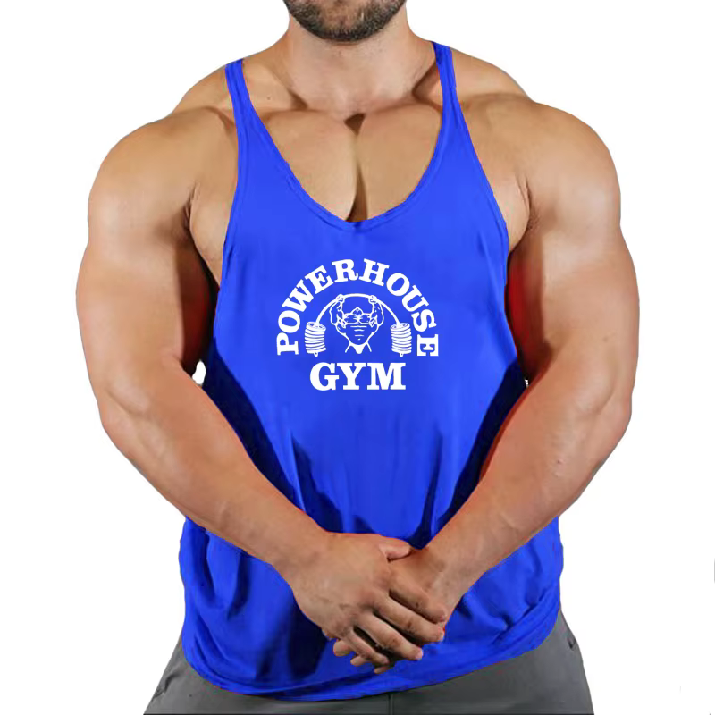 Haut pour Fitness hommes gilet gymnastique homme musculation chemise Stringer gilets sans manches sweat T-shirts