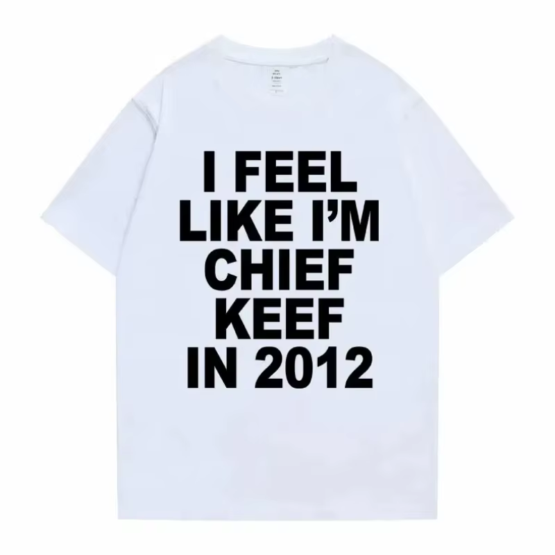 Femmes hommes j'aime je suis chef Keef en 2012 impression graphique t-shirt été