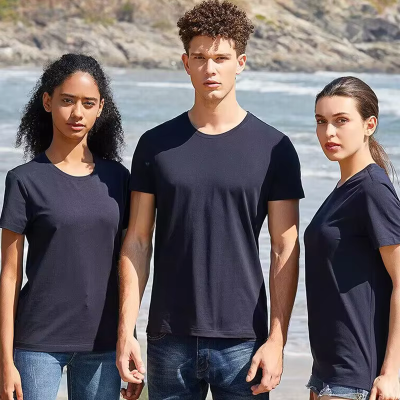 T-shirt en coton personnalisé avec logo