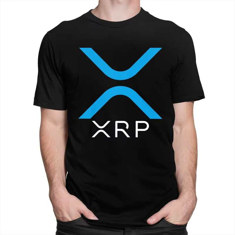 T-shirt personnalisé ondulé XRP pour hommes