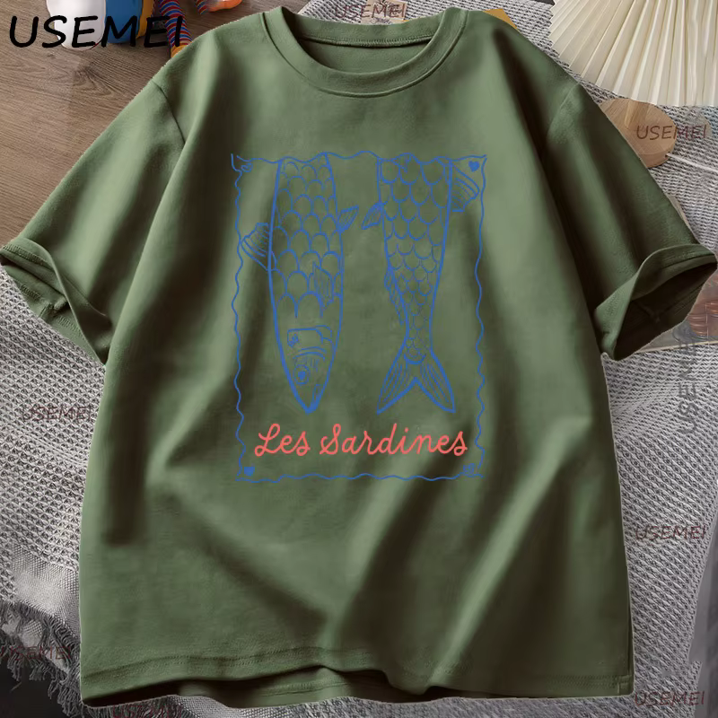 À la mode Sardines T-Shirt esthétique poisson