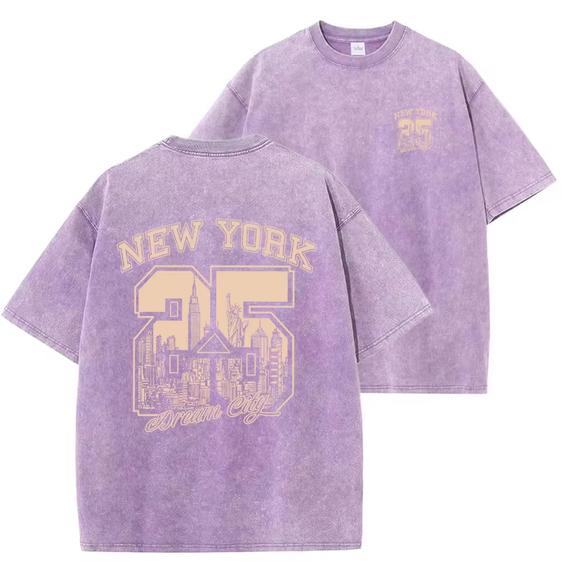 T-shirt à imprimé amusant de la ville de New York pour hommes et femmes
