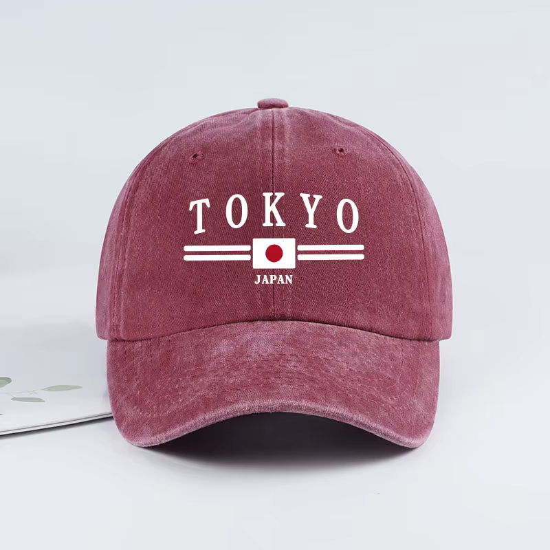 Casquette de baseball imprimée « TOKYO JAPAN »