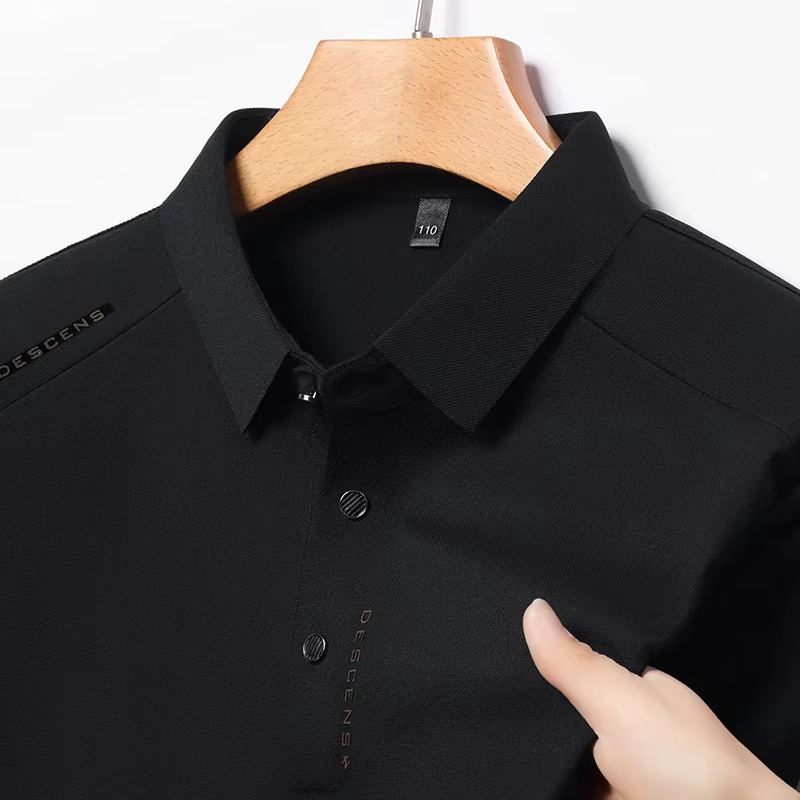 Nouveau Polo Homme Décontracté Imprimé à Manches Courtes Anti-Plis Respirant Confortable Été Polyvalent 2026