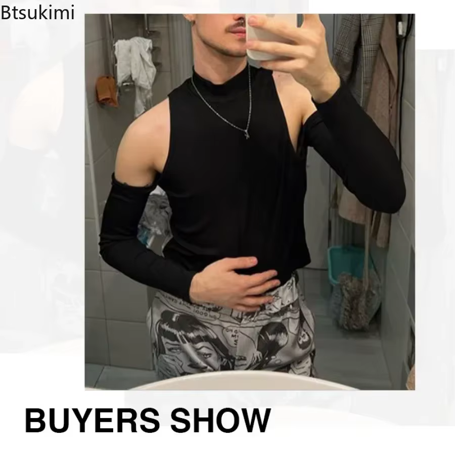 T-shirt col roulé pour hommes
