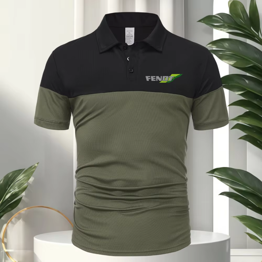 FENDT T-shirt classique à manches courtes pour homme