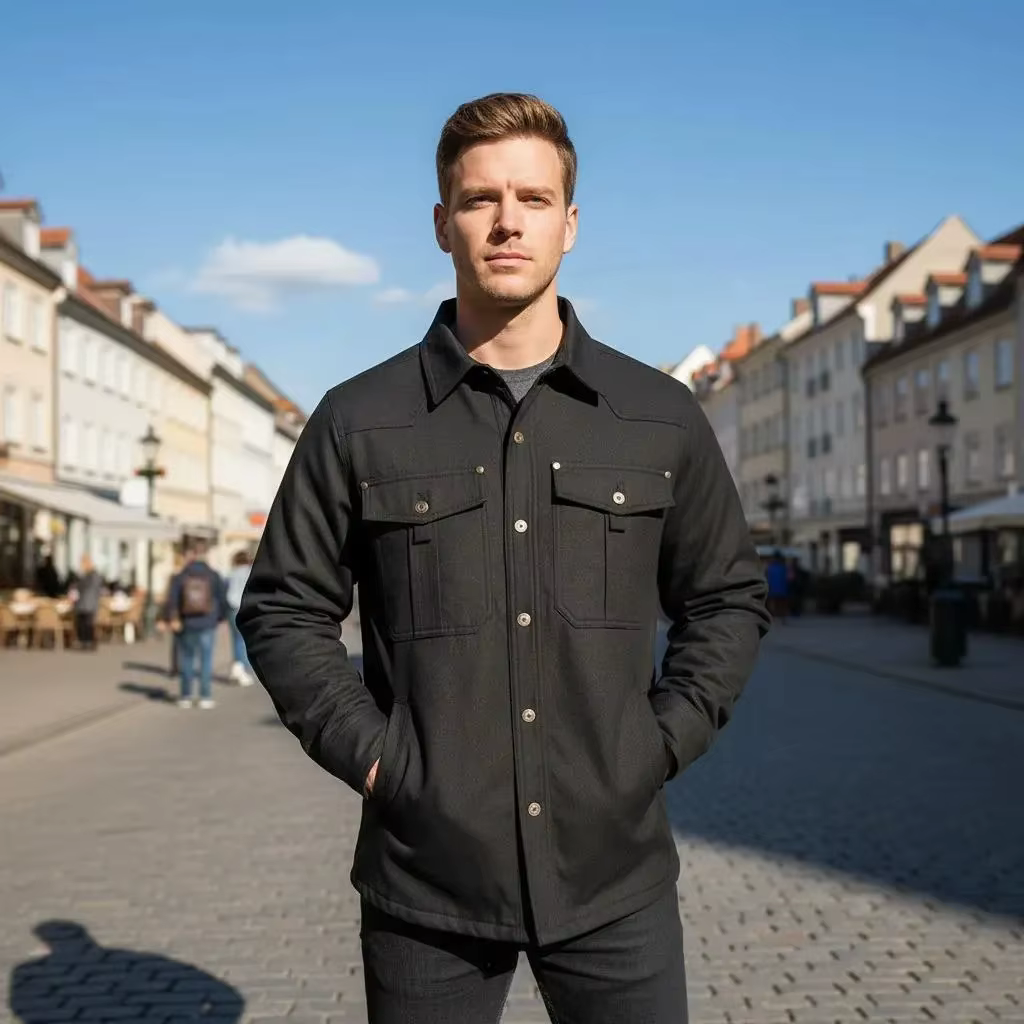Chemise à carreaux en glouton pour hommes