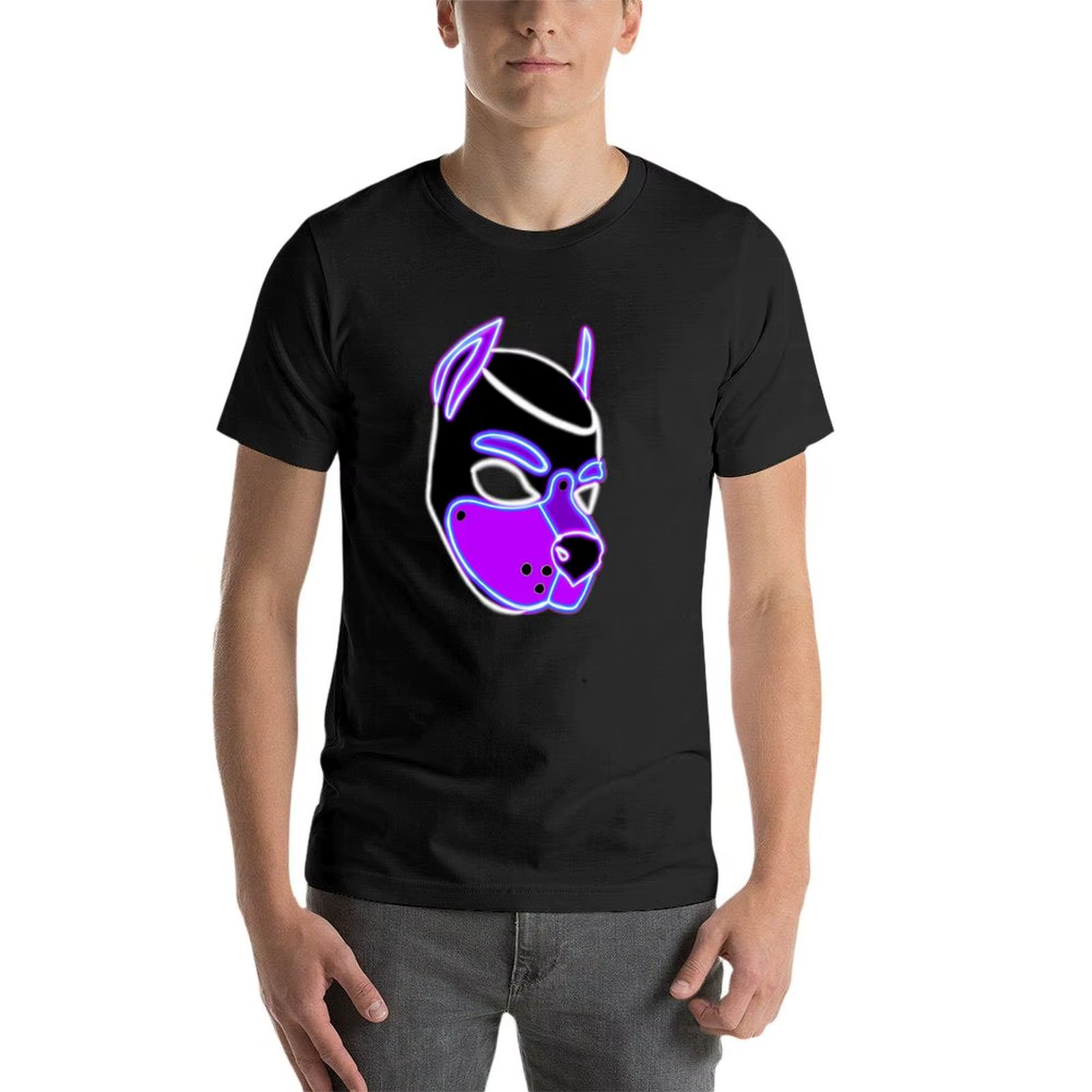 T-shirt Pup violet pour hommes
