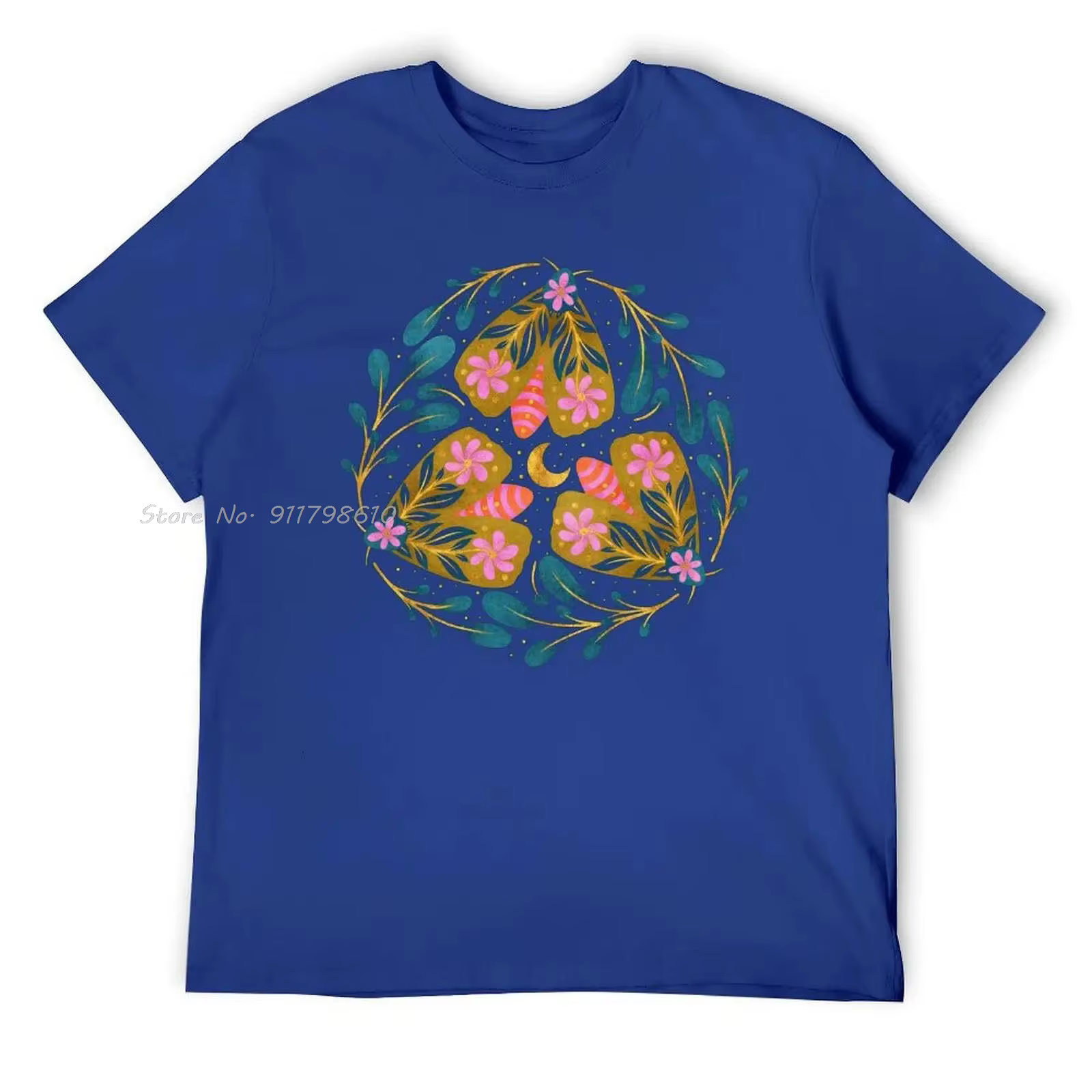 Fête des mères papillons floraux coton T-shirt Hipster unisexe hauts t-shirts drôle activité compétition surdimensionné