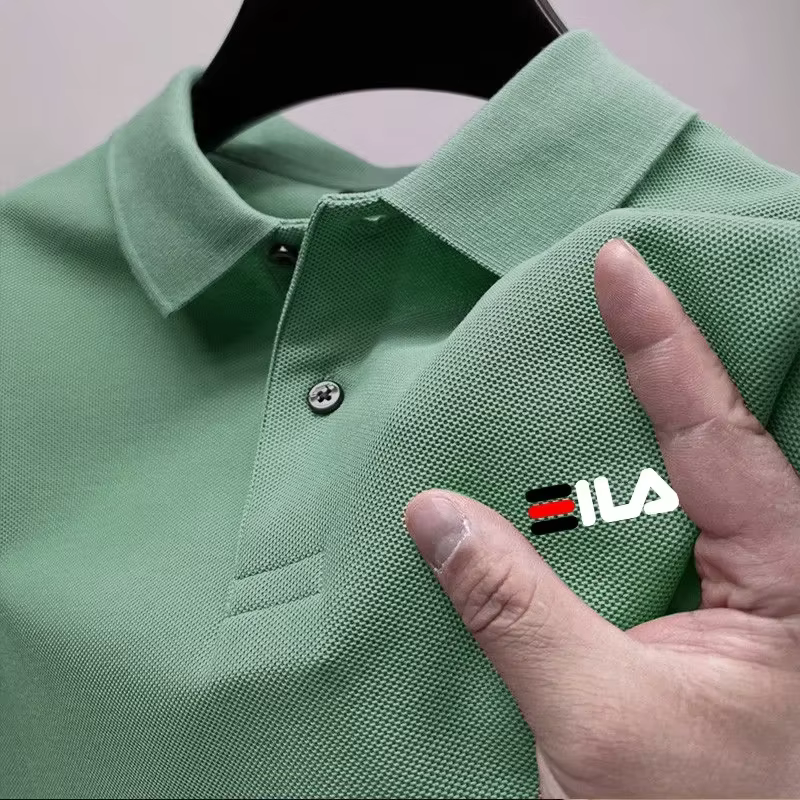 2025 été nouveau hommes revers brodé Polo et Anti boulochage