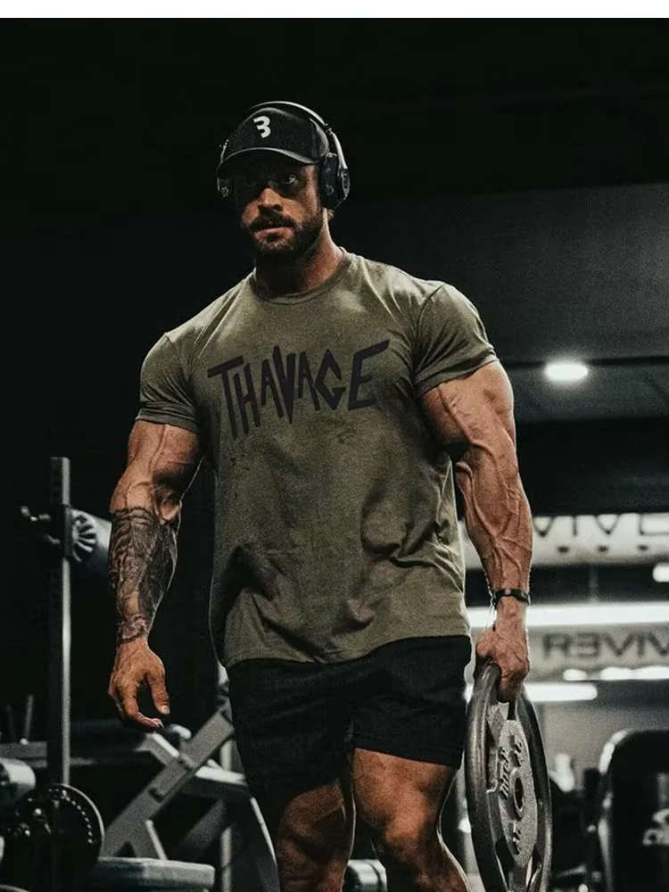 Hommes T-shirt chemises musculaires Vintage