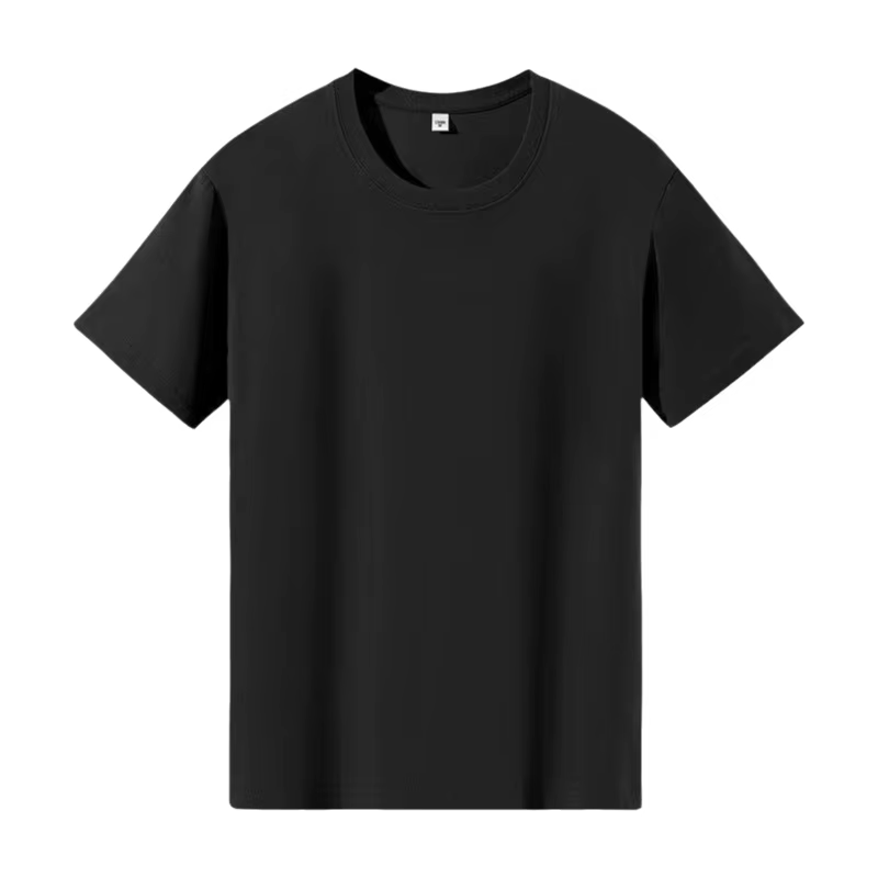 T-shirt à manches courtes de couleur unie à la mode pour homme