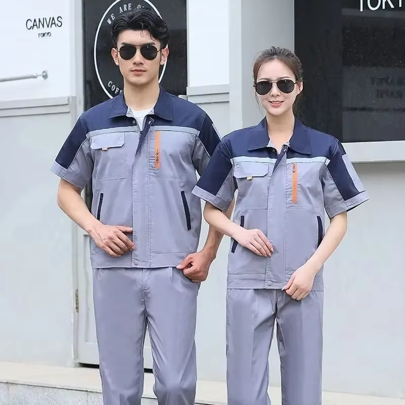 Uniforme de travail d'été à manches courtes pour hommes