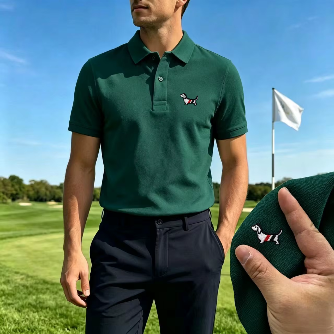 Nouveau polo d'été haut de gamme pour hommes