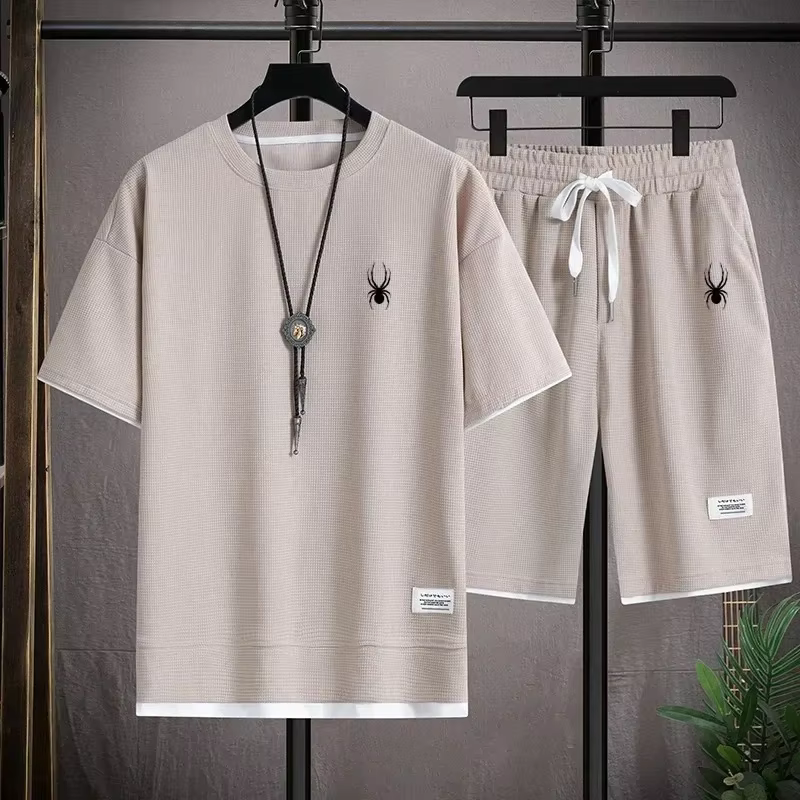 Ensemble t-shirt à manches courtes et short de sport pour homme
