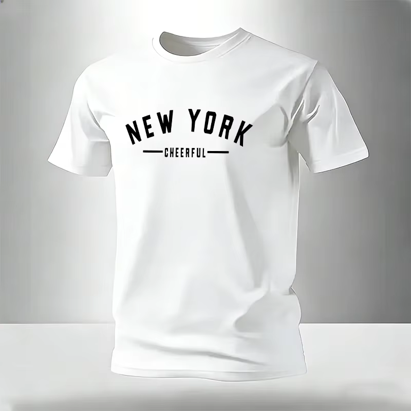 T-shirt Homme Coton Doux Décontracté Manches Courtes Sport Plein Air Jogging Vêtements