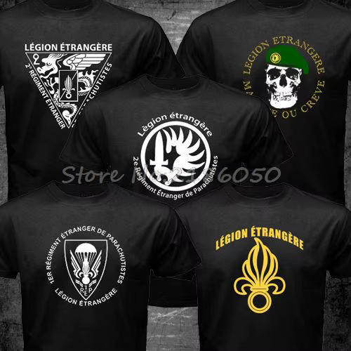 T-shirt en coton Swag des forces spéciales de la légion étrangère française pour hommes