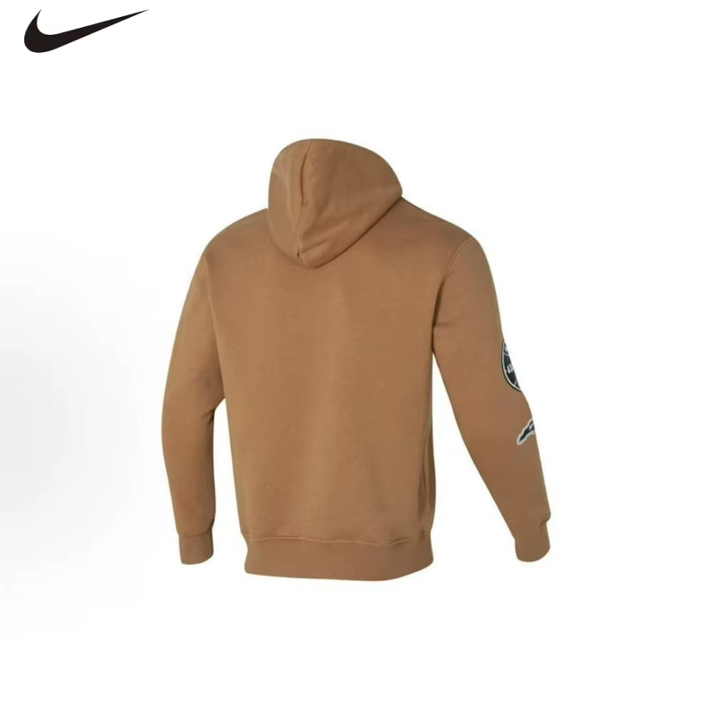 NIKE/Jordan Pull à capuche à manches longues de couleur unie pour entraînement sportif décontracté