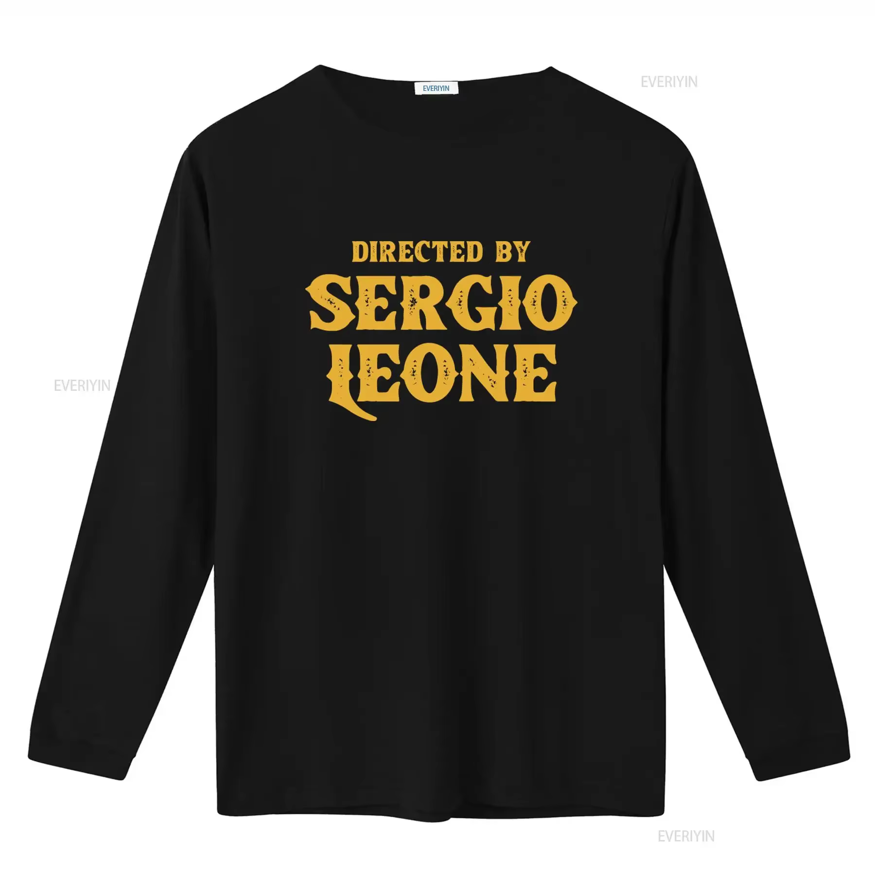 T-shirt de style vintage « Dirigé par Sergio Leone » pour hommes et femmes
