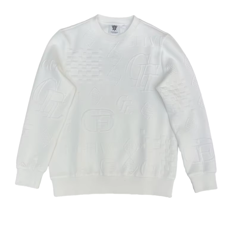 T-shirt à manches longues en Jacquard pour hommes