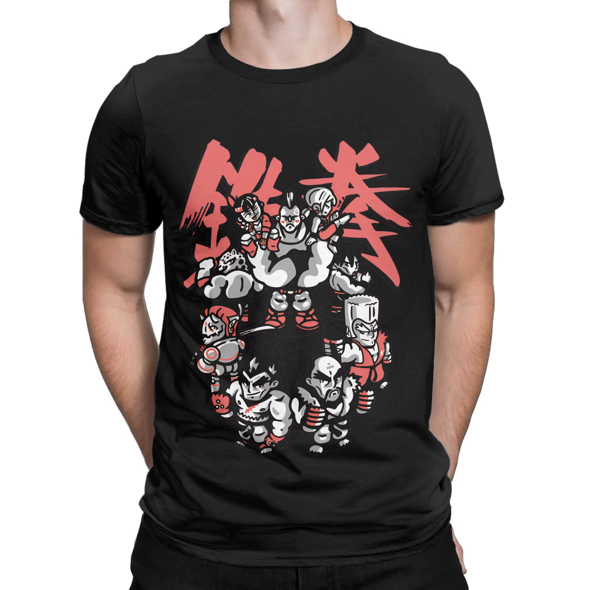 T-Shirt en coton Tekken Game pour hommes