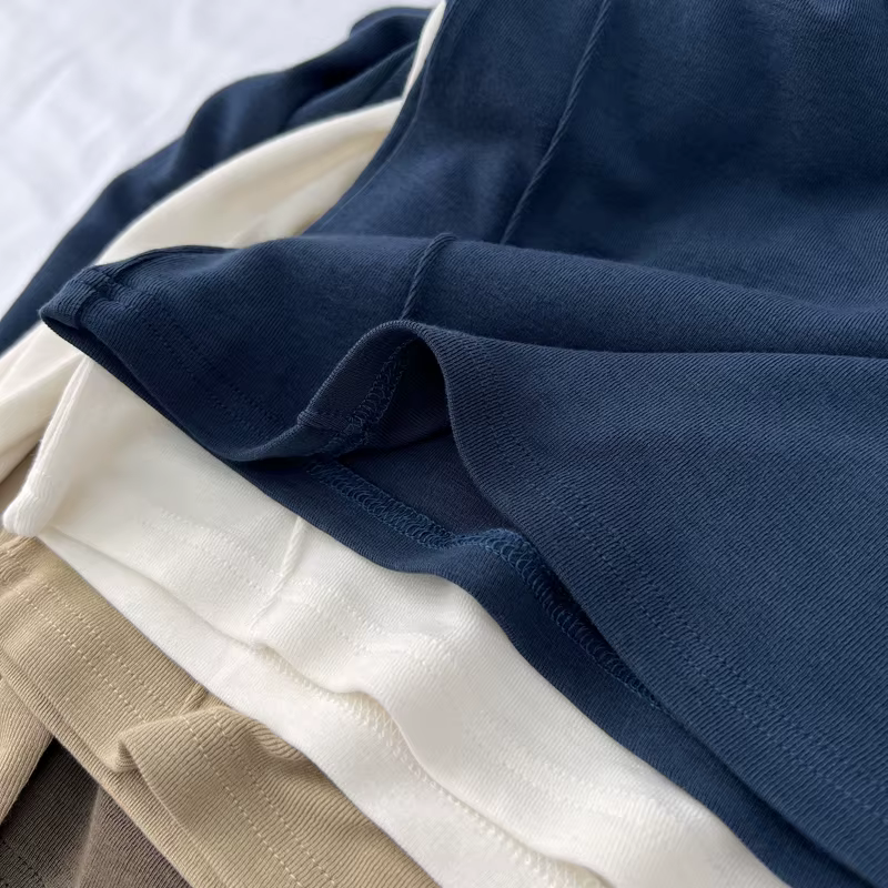 T-shirt à manches longues et col rond pour femme