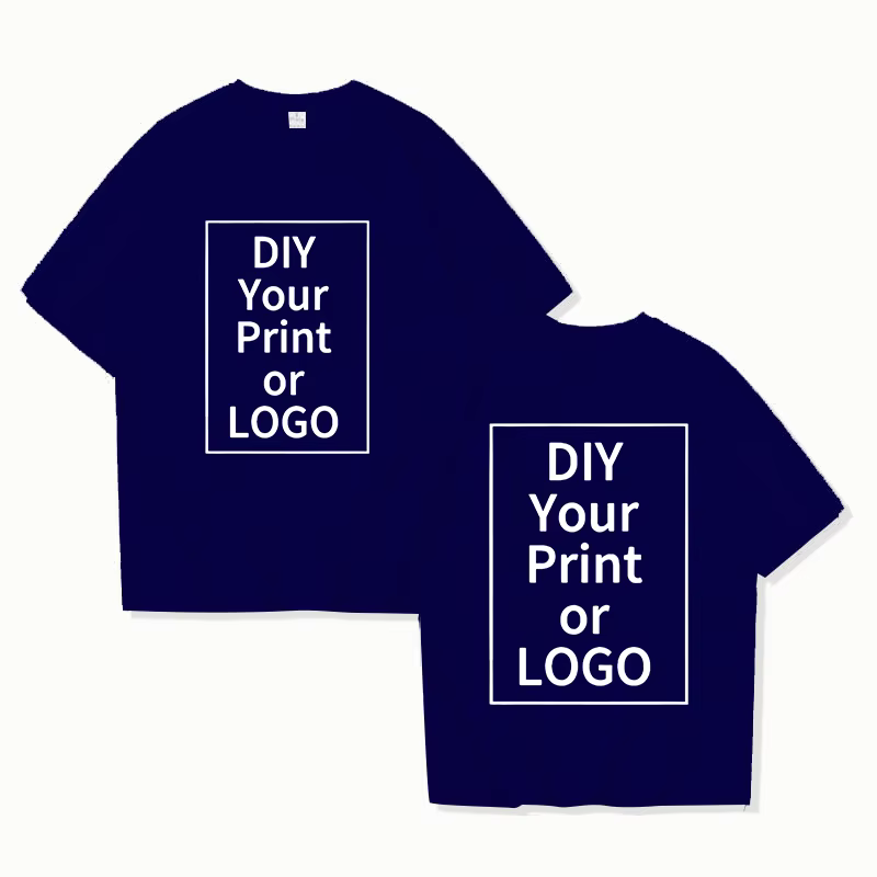 Nouveau t-shirt personnalisé concevoir votre propre texte de Photo traitement d'image professionnel à manches courtes hommes femmes t-shirts personnalisés cadeaux