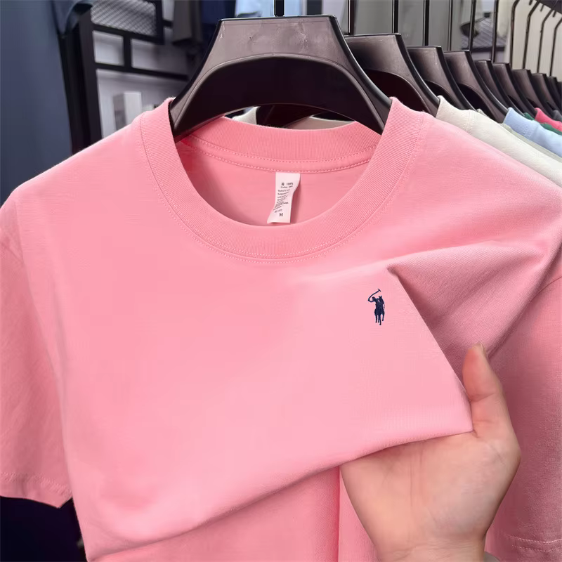 100% coton hommes à manches courtes T-shirt marque de mode Paul Pony broderie été nouveau haut de gamme confortable