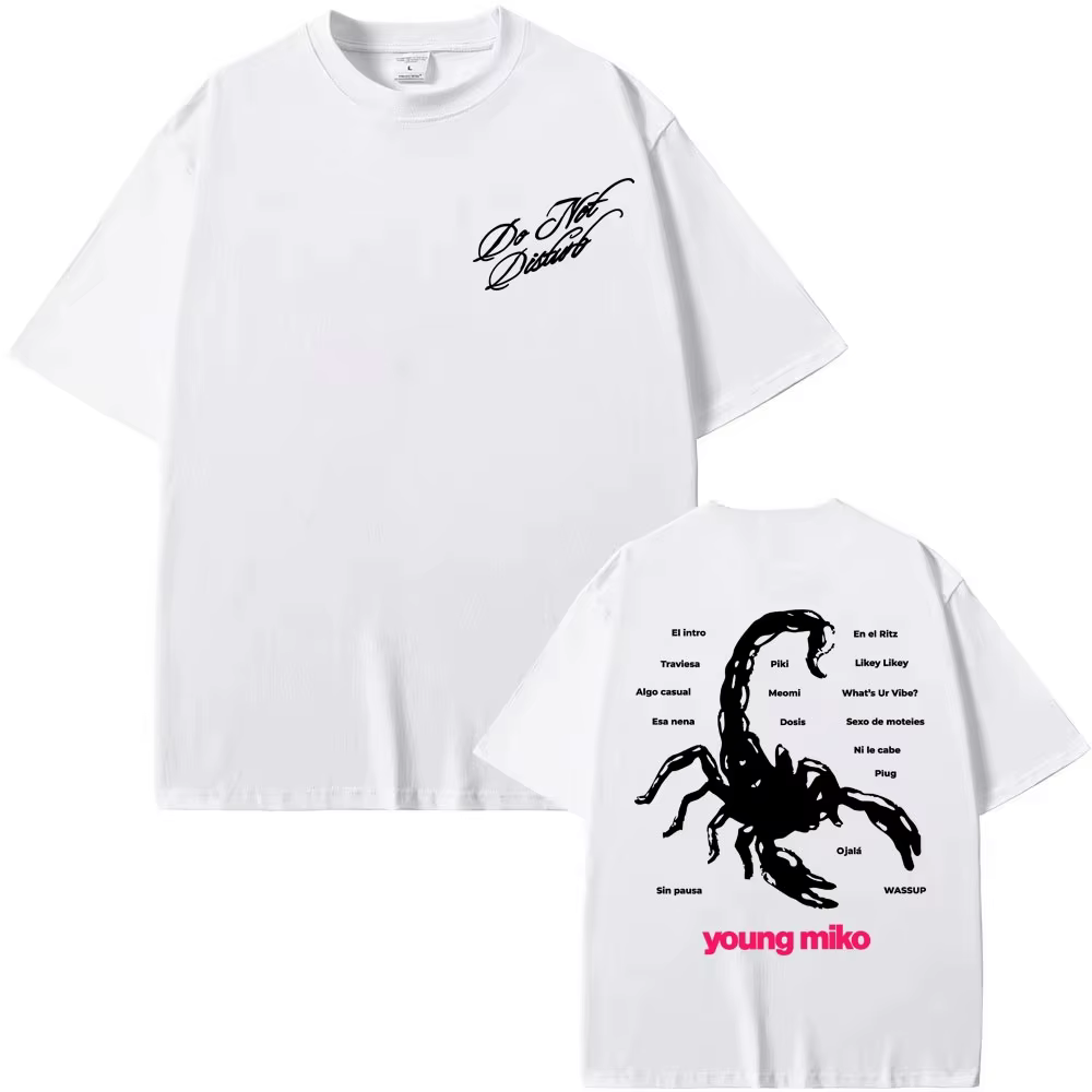 T-shirt imprimé Singer Young Miko Do Not Disturb pour hommes et femmes