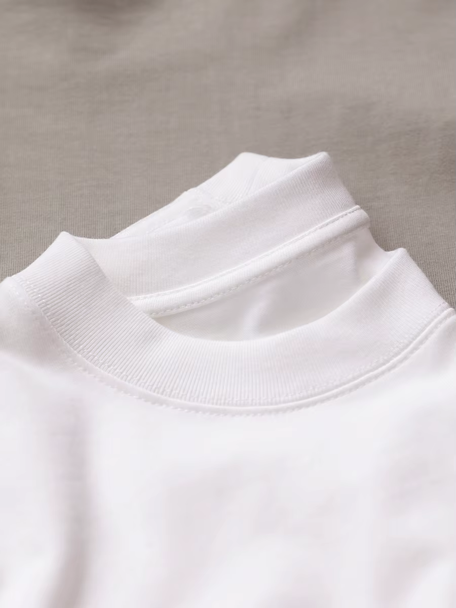 T-shirt homme haute qualité 100% 250GSM coton T-shirt homme été lourd couleur unie col rond manches courtes haut basique