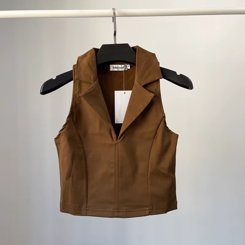 YOZOU – Polo en coton sans manches
