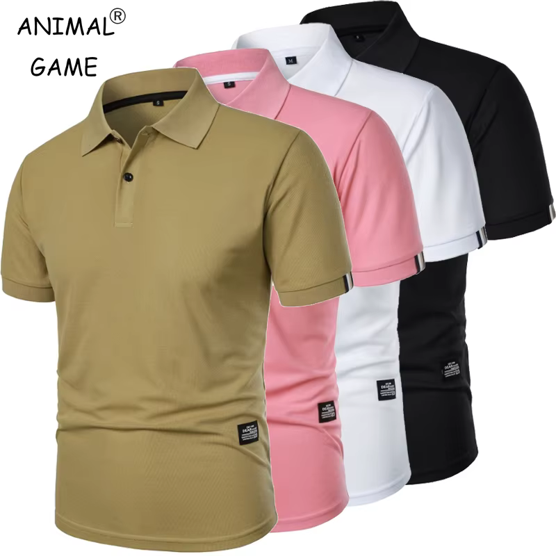 Polo de couleur unie pour hommes