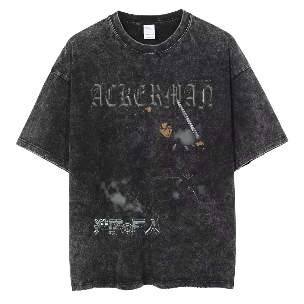 T-shirt imprimé Attack on Titan Eren Jaeger 2026 pour hommes et femmes