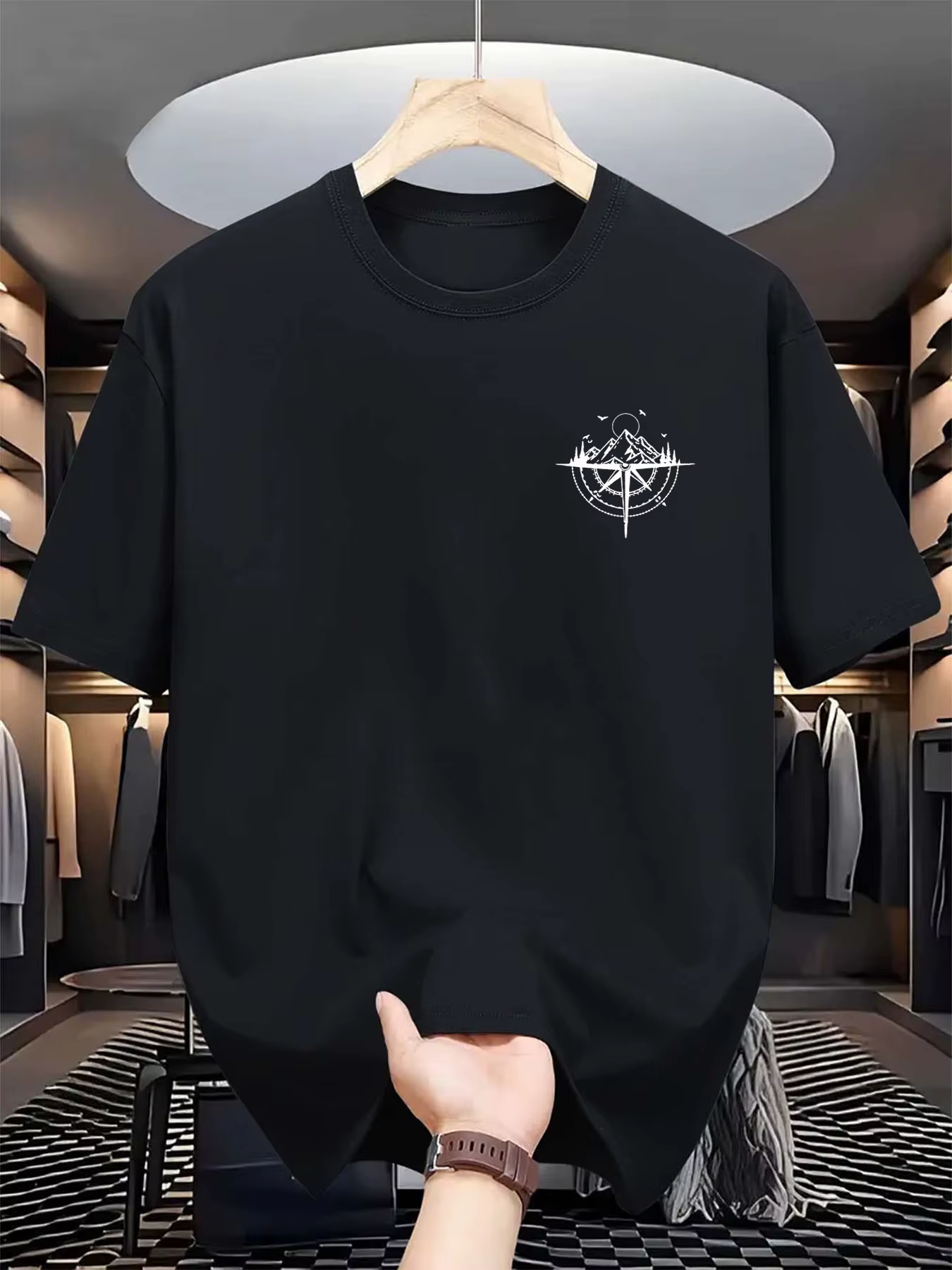 T-shirt à motif tendance 100% coton