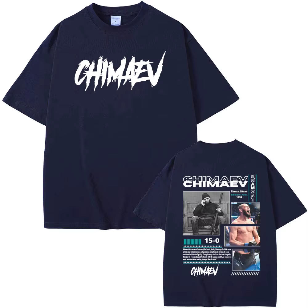 Khamzat Chimaev couverture graphique T-shirts hommes femmes mode d'été Hip Hop tendance