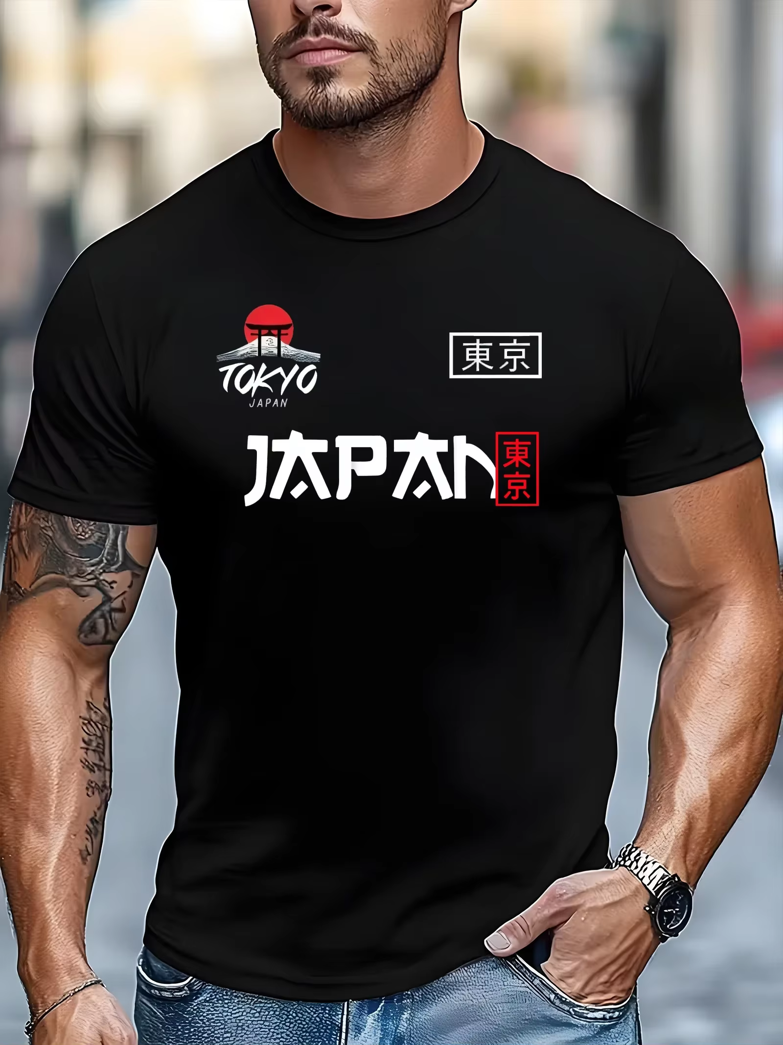 T-shirt commémoratif Tokyo pour homme