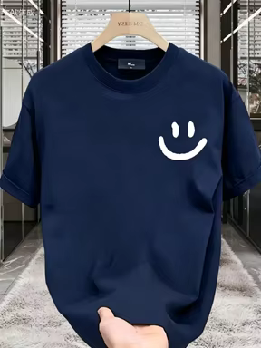 T-shirt imprimé pour homme - 100% coton