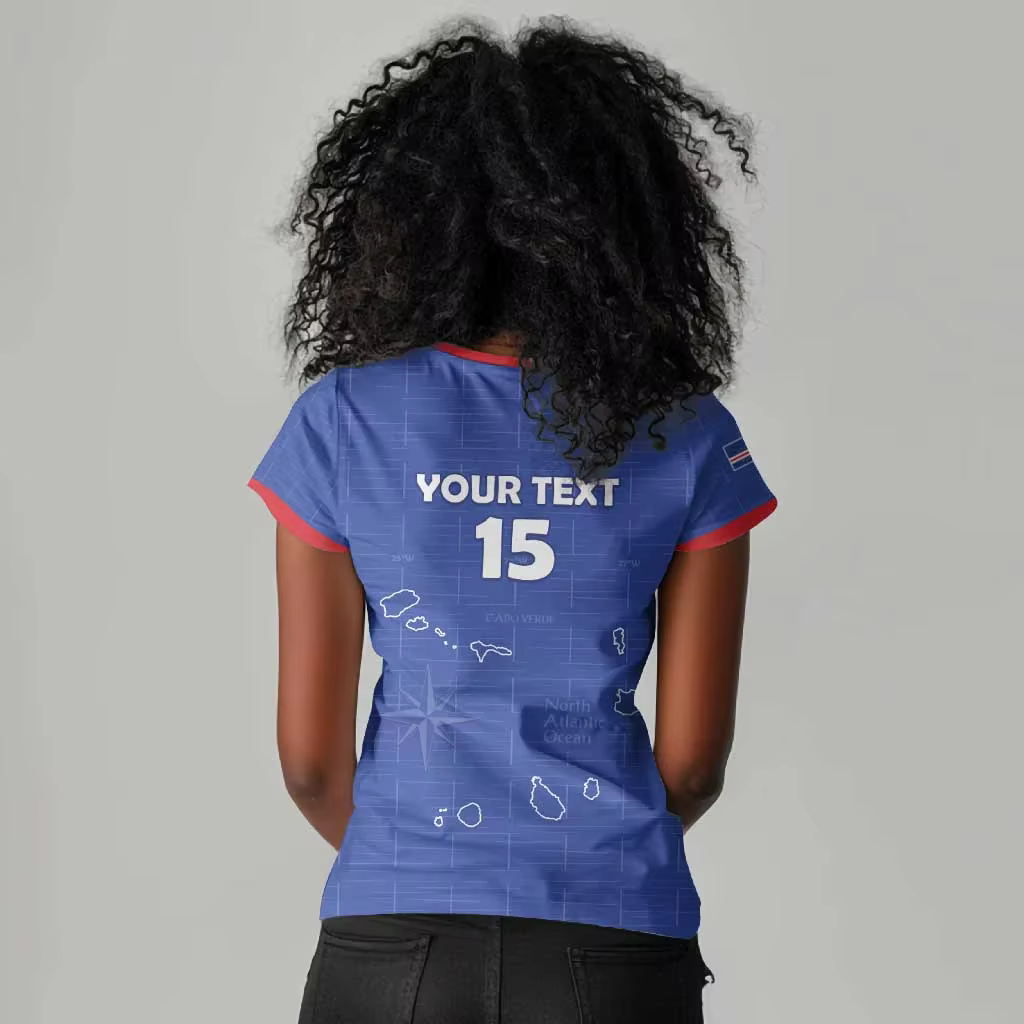 T-shirt à manches courtes et col en V pour femme