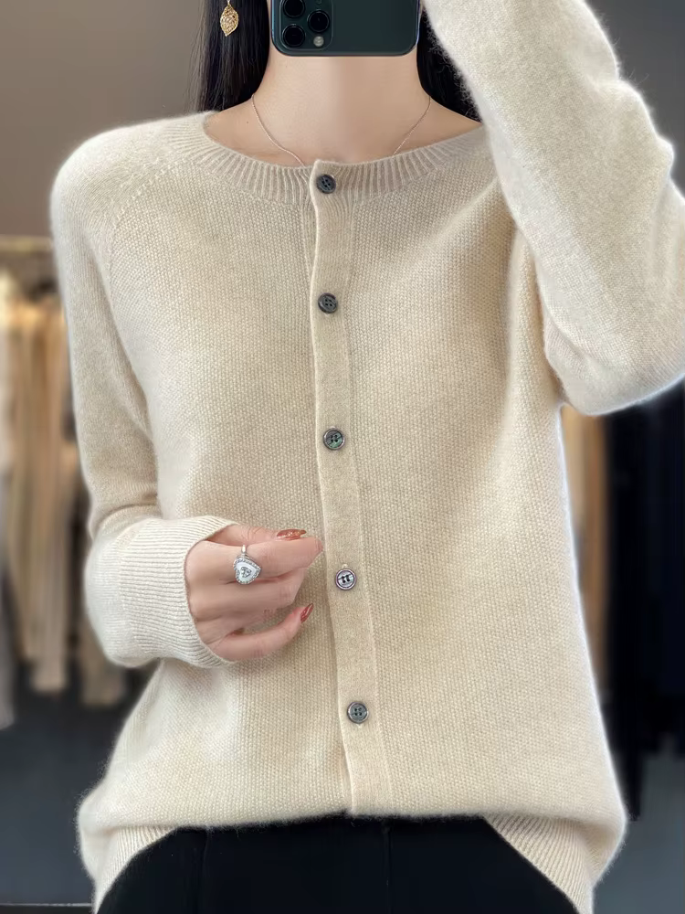 Cardigans en laine mérinos pour femmes