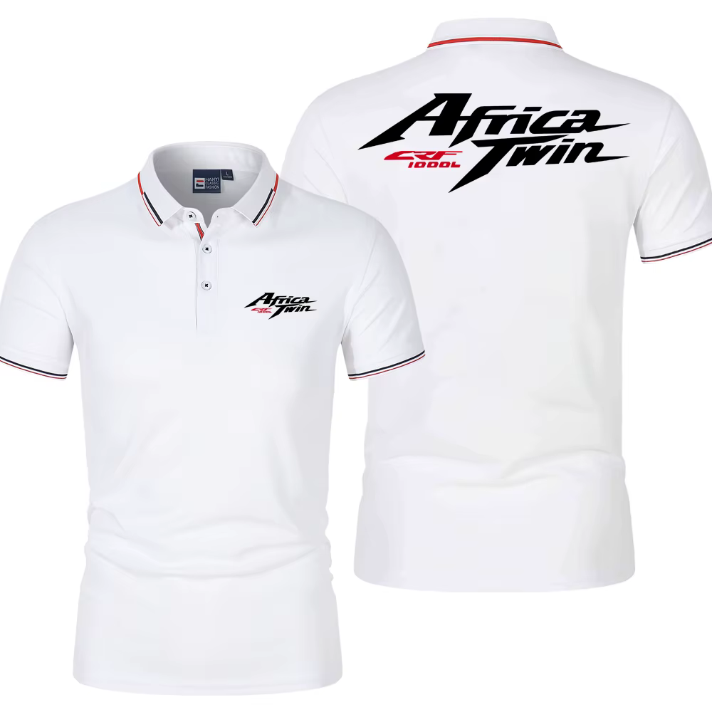 Polo d'été pour hommes Africa Twin Crf 1100 L Crf1000 Logo