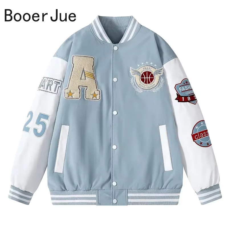 Blouson aviateur de baseball universitaire pour hommes et femmes