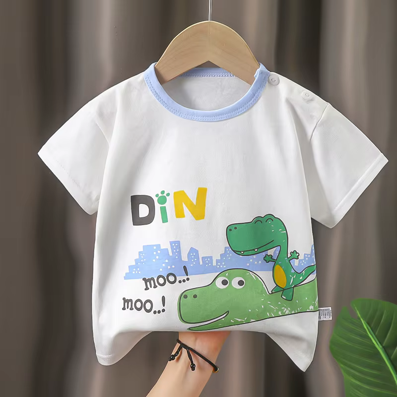 T-Shirt à Manches Courtes pour Enfant Garçon et Fille