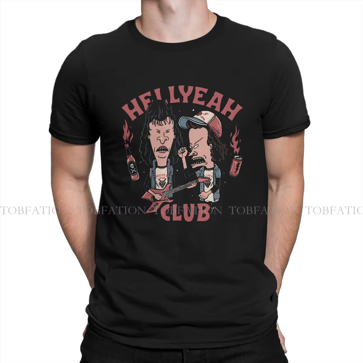T-shirt Beavis and Butthead Hellcapted Club pour hommes